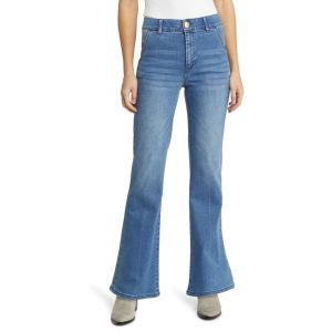 Vintage Sky Blue Non Stretch Custom Jeans for Women